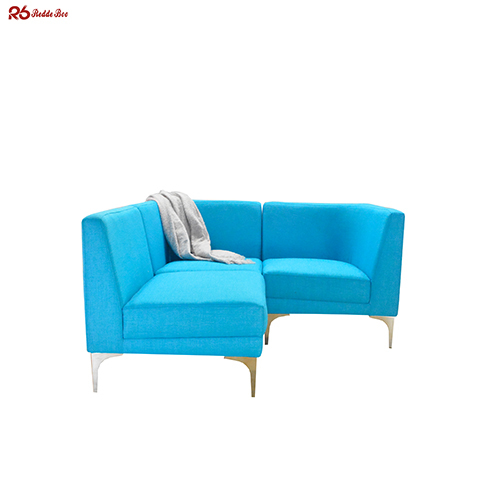 Commercial Collaborative Modular Linen Sofa Couch Sofa Anti Deformation