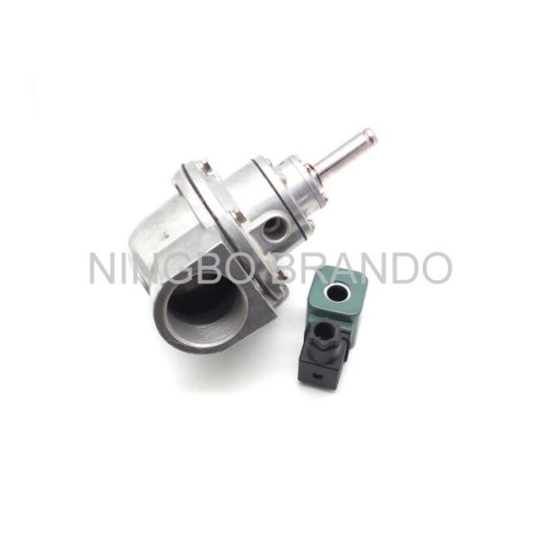 2.0Kg Weight Green Coil solenoid operated valve , pneumatic electric valve