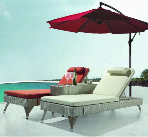 Outdoor adjustable chaise lounge chair-3006