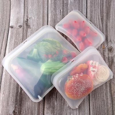 Reusable Kitchen Silicone Storage Bag , Dishwasher And Microwave Safe