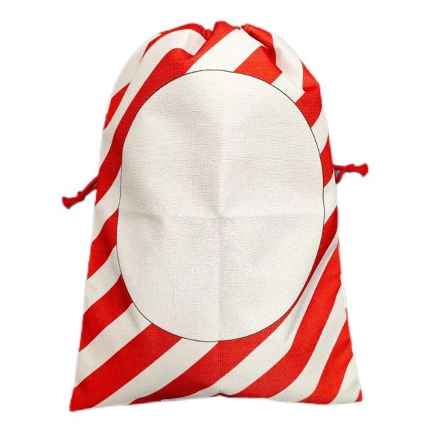 Sacos de Santa Personalizados DIY para Sublimación con Cierre de Cordón para Regalos de Navidad