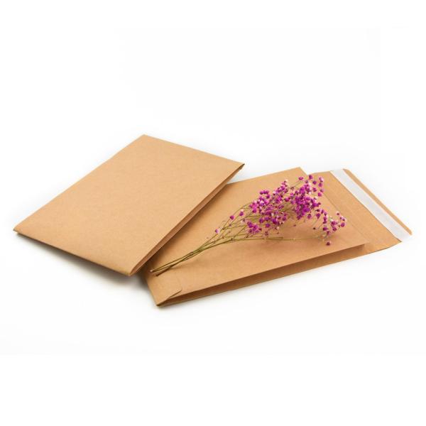 Express Packing Kraft Paper V Bottom Gusset Seam Recycled Custom Shipping Envelopes