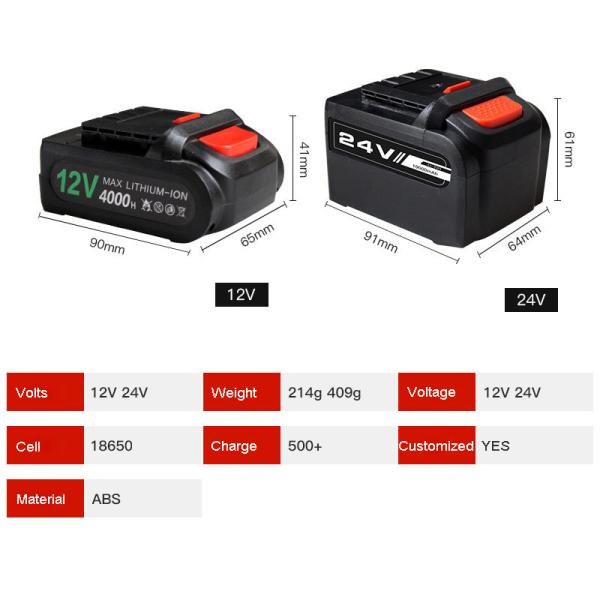 Солнечная батарея 20v, батарея лития 2,0 ах электрического инструмента для скутера