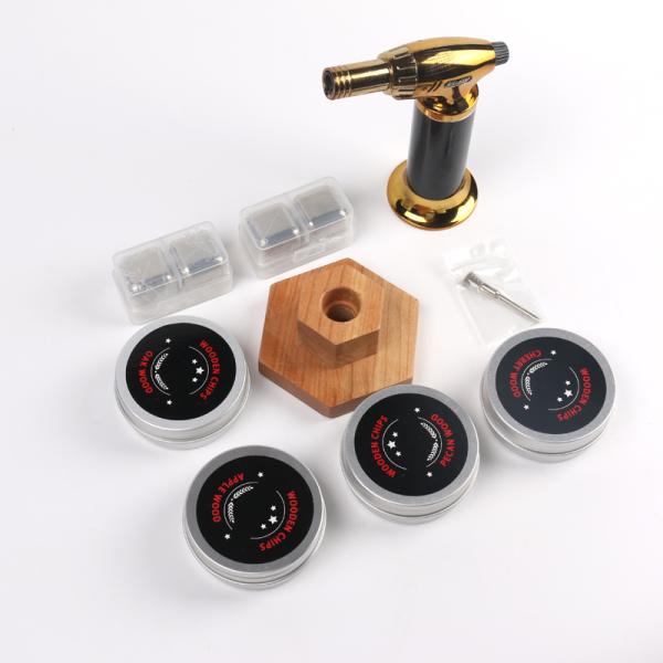 Kit de coctelería para fumadores de vieja usanza chimenea para fumar infusores de coctelería con chips de madera para whisky bourbon Coctelería de vino