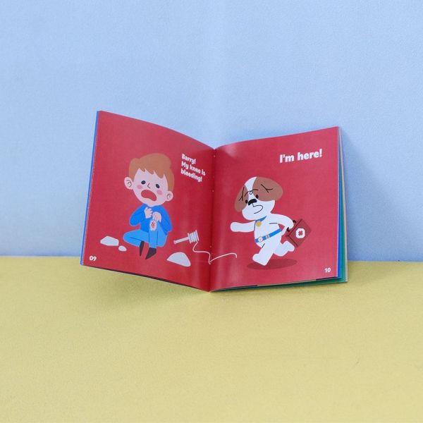 Box Printing Custom Waterproof Cover Softcover Saddle Stitching CMYK Matte Lamination Alphabet Colour Books for Adults Reading