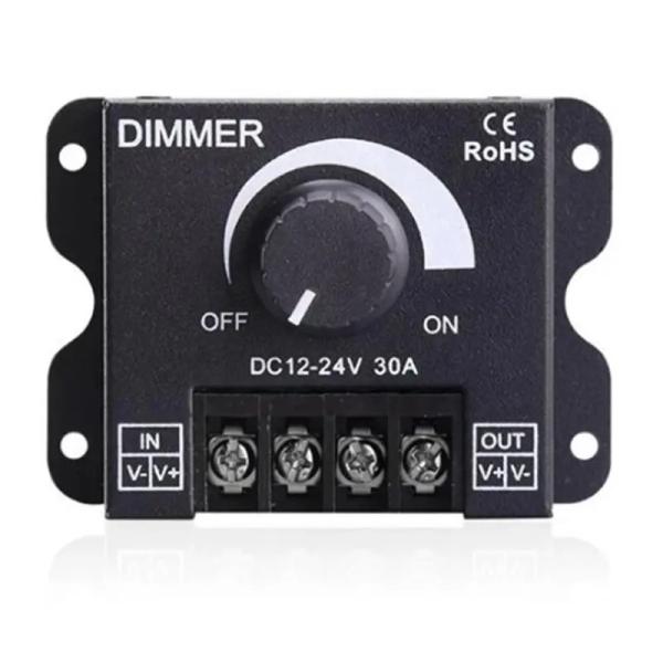 Brightness Stepless LED Controller Dimmer 30A For LED Monochrome Strip Light