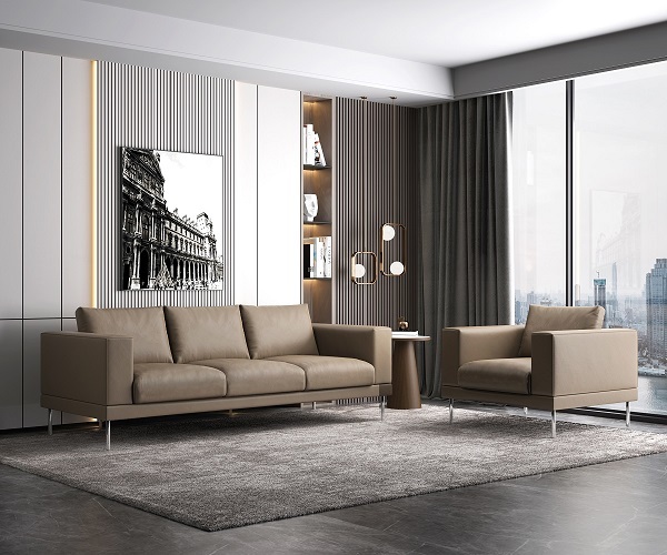 Burada Series Minimalist Office Reception Sofa Italian Style Commercial Lounge Sofa