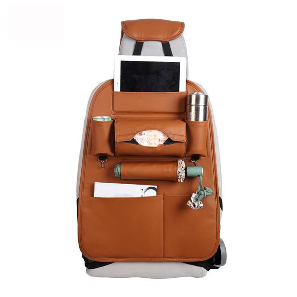 PU Leather Truck Behind Seat Organizer , Car Trunk Organizer 67 * 43cm