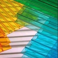 High Strength Polycarbonate Hollow Sheet 10mm Clear Plastic Roof Panels For Greenhouse