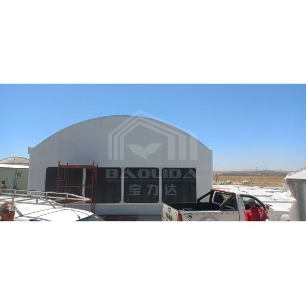 Automated Light Deprivation Greenhouse with 8mm Twin-Wall PC Board and Hot-Dip Galvanized Steel Frame Controlled by Smart PLC System