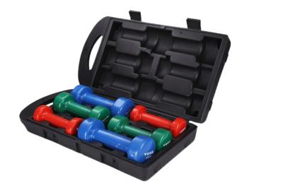 Fitness Hexagon Weightlifting 10KG Neoprene Dumbbells Set High Compressive Resistance