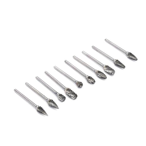 50~81mm Length Solid Tungsten Carbide Rotary Burrs For Metal Parts Deburring