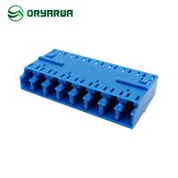 LC 8 met en communication le type d'une seule pièce bas adaptateur optique bleu de fibre de la perte par insertion LC
