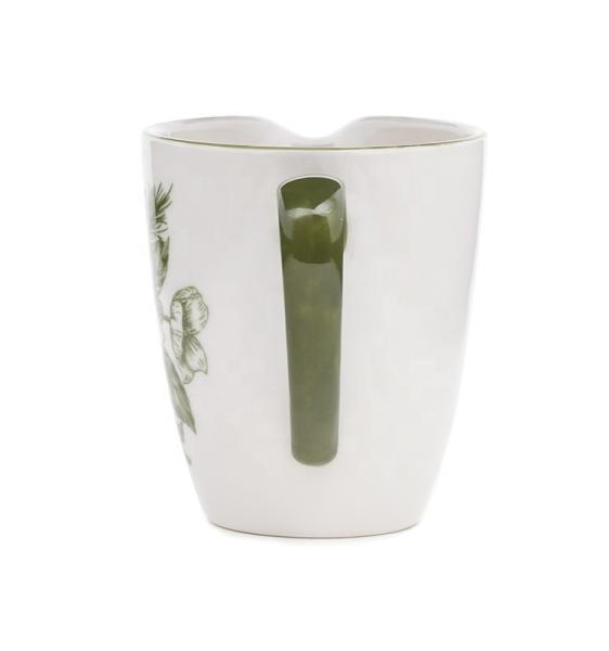 Christmas Kitchen Breakfast Porcelain Sugar And Creamer Set Container Ceramic With Lid And Holder