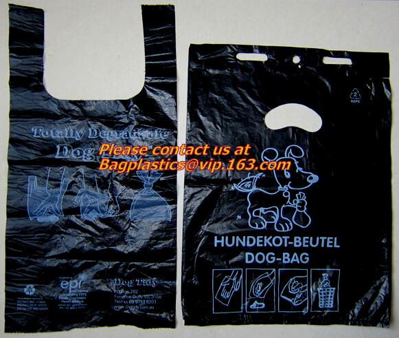 Wholesale Factory Compostable Biodegradable Plastic T-Shirt Bags,Biodegradable Compostable T Shirt Garbage Bags On Roll