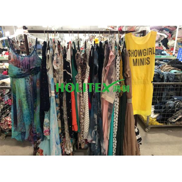 First grade American style second hand clothes , used women's clothing , ladies cotton dress