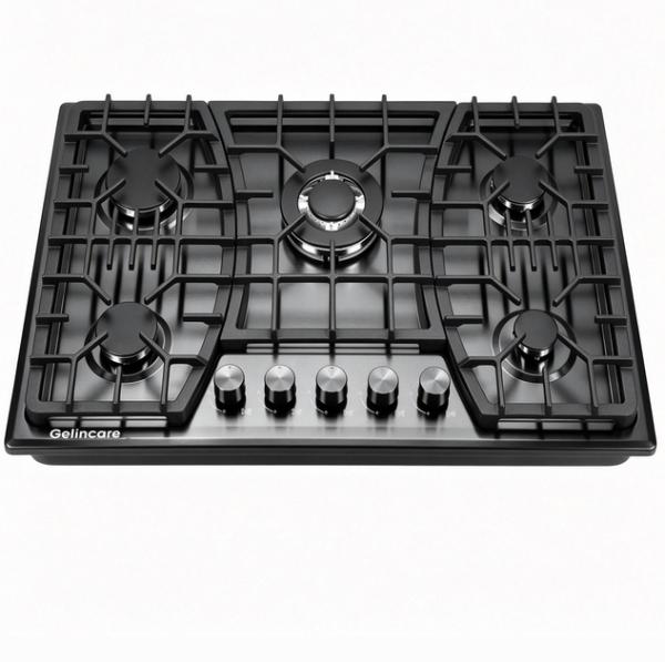 Built in 60cm 5 burner Gas Stove Tempered Glass Gas Stove ODM/OEM Manufacturer