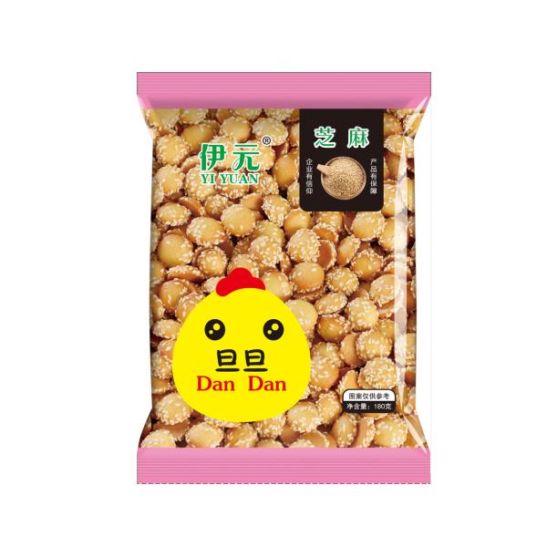 peanut snack packaging plastic custom print back seal bag