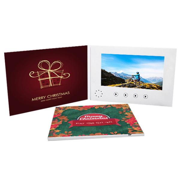 256MB Memory LCD Invitation Card , Rechargeable Video Postcard With USB Port