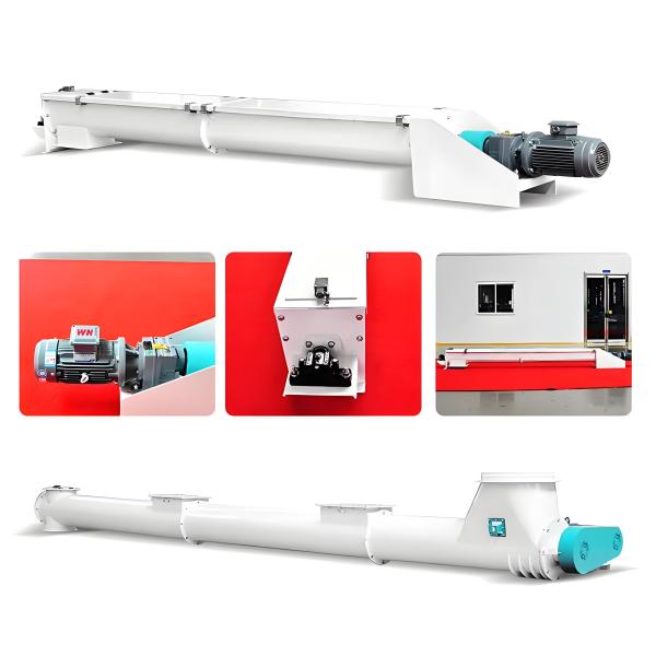 Conveyor de tornillo de manipulación de material de aguja de acero al carbono en forma de U