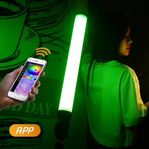 360 цвет света ручки RGB управлением приложения света 66W трубки СИД RGB степени полный для фото