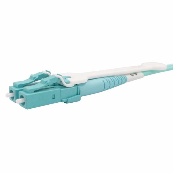 Pulling Type LC Connector Multimode Duplex Optical Fiber Patch Cord 40Gb LSZH 2.0mm