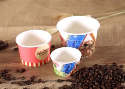 Logo Printing Disposable Bowls For Hot Soup , Individual Paper Soup Bowls