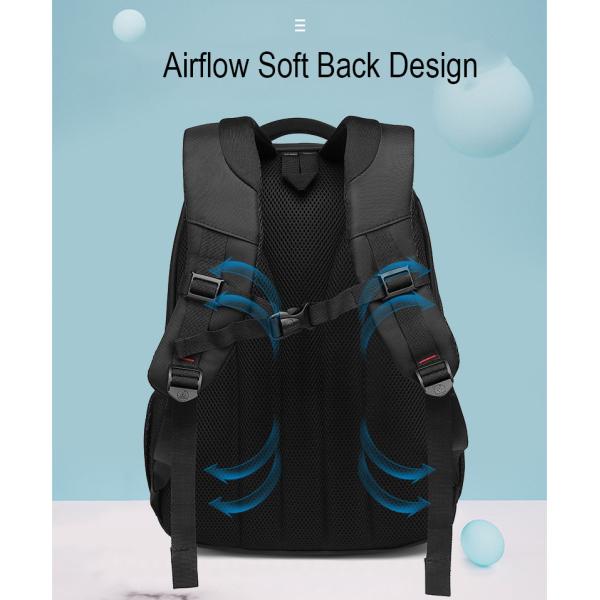 Xl Anti Theft Waterproof Laptop Backpack For 1 Week Trip 3 Day 5 Day 34x19x48CM
