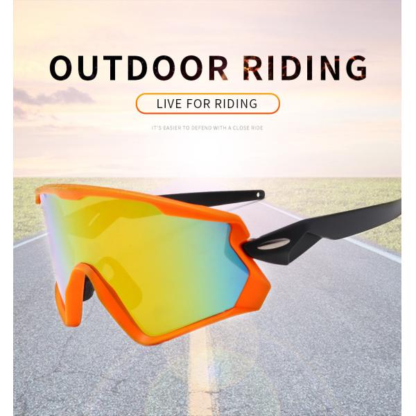 Windproof 145MM BSCI Full Frame Cycling Glasses Men Women TR90 Road Bike Glasses