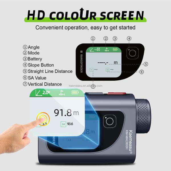 600m Wireless Laser Measure Distance Meter Digital Ruler Combo High Accuracy for Golfers