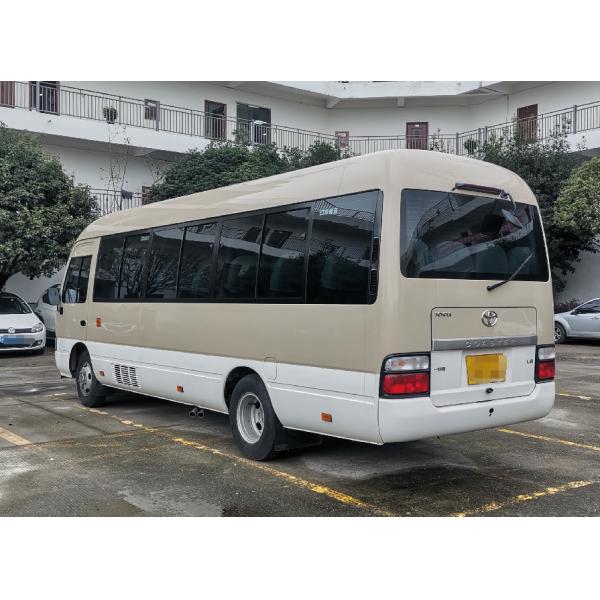 Gasoline 23 Seater Coach Tour Bus Toyota Coaster 20 Seater