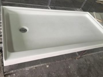 Environmental Composite Shower Walls , White Cultured Stone Shower Walls