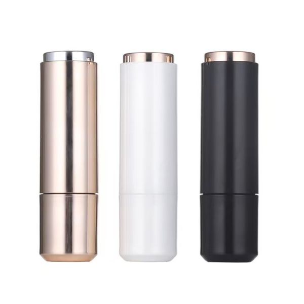Wholesales Luxury 3.5G Plastic White Black Gold Lipstick Tubes with Seal Ring