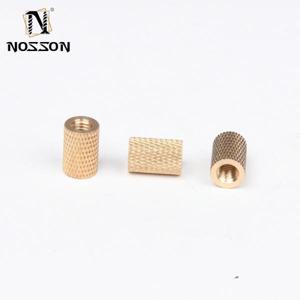 Brass Threaded Insert Nut M3 M4 M6 Knurled Thread Nut for Oil Gas Pipeline Construction and High Temperature Resistance