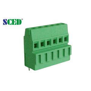 Соединитель 300V блока терминала зеленого цвета винта M3/длина 10A 6-7mm обнажая