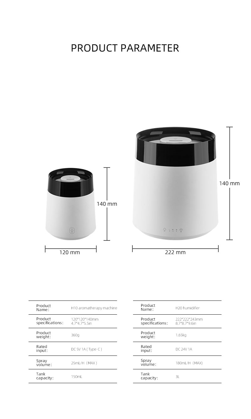 7 Colors  Air Humidifier Customized LOGO Home Direct Sale Essential Oil Ultrasonic Aroma Diffuser Aromatherapy