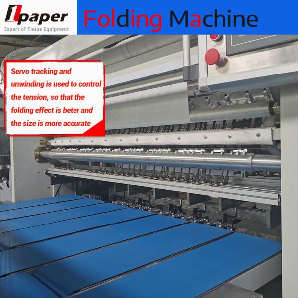 High Productivity Air Consumption 160-200L/min V Folder Machine for Facial Tissue Folding
