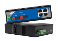 4 interruptor portuario óptico de la fibra de Ethernet del POE 2, interruptores de red de conexión en cascada