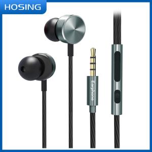 Earbuds de câble durable omnidirectionnel avec le contrôle du volume