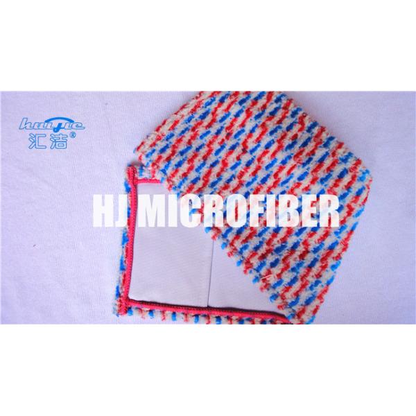 Головки сухого Mop полов твёрдой древесины, покрашенная замена головки Mop Microfiber жаккарда пряжи