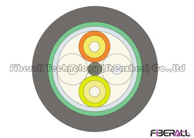 Waterproof Fiber Optic Cable Outdoor , 4 Core Single Mode Fiber Optic Cable PE Jacket