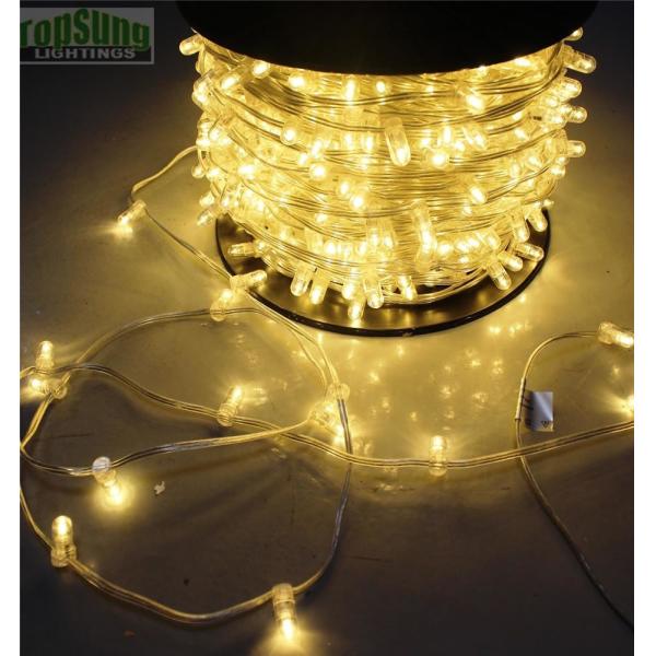 IP 65 warm white PVC crystal Wire DC 12V clip light/ 666leds fairy light string 100m/roll led bud lights