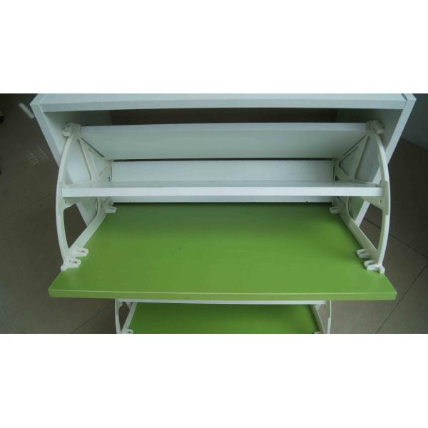 2 Tier Flip Drawers Shoe Organizer Cabinet , Green Shoe Storage Containers