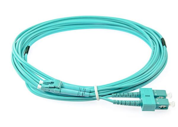 LC-SC 10G OM4 50 / 125 High Speed Fiber Optic Patch Cord PVC / LSZH 2.0mm