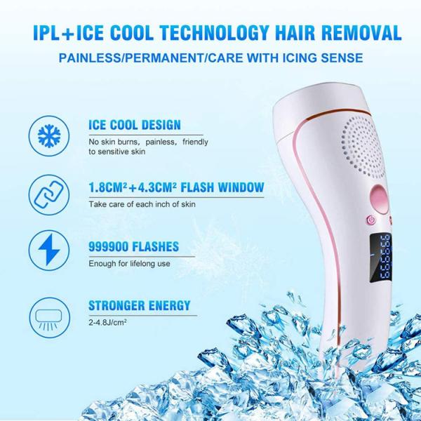 Permanent 5 Level Ice Cold Mini FDA Approved IPL Hair Removal