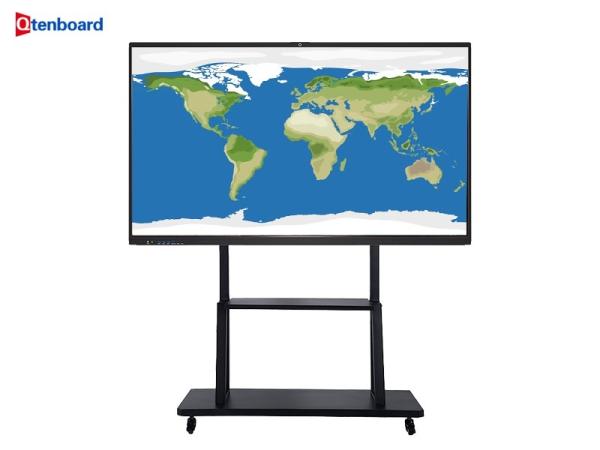Tableau blanc interactif numérique Qtenboard en gros, vente chaude, OEM ODM, écran LCD 4K, 100 86 75 65 55 pouces, écran plat pour le Rwanda