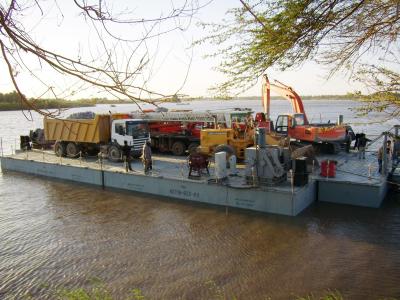 Revestimentos da corrosão da ponte de pontão da flutuação dos veículos da engenharia da balsa anti