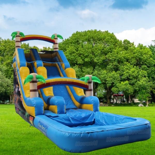 Inflatable Bounce House with Water Slide Max Capacity 100-500kg Repair Kit Included