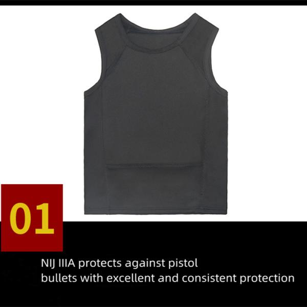 American Standard Polyethylene Military Ballistic Armor UHMWPE Bulletproof T Shirt Vest