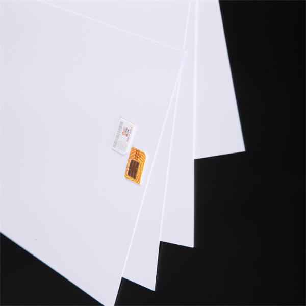 0.1-0.8mm Thick White ABS PVC Core Sheet For SIM Cards / Phone Cards Lamination